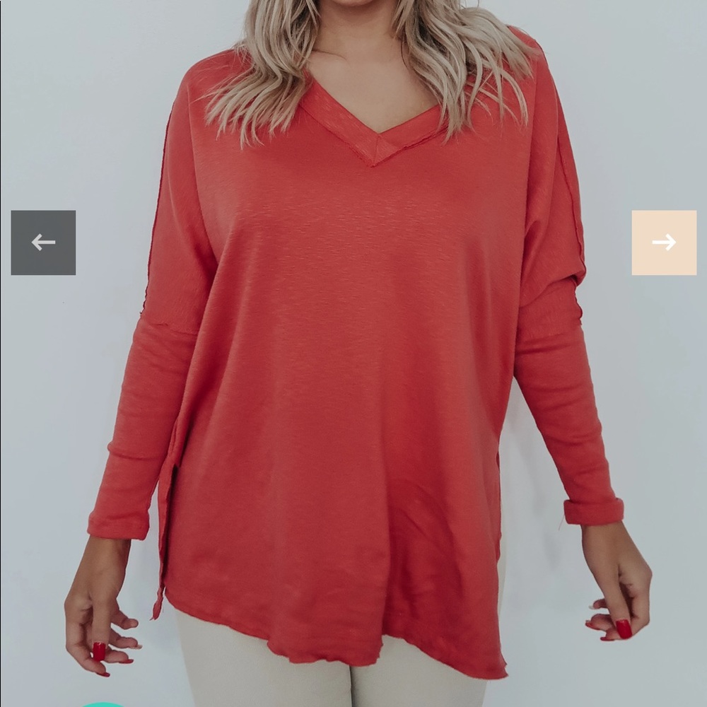Long sleeve pumpkin tee
